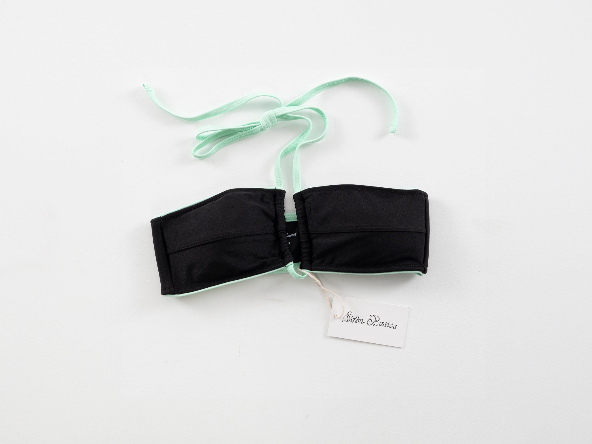 Aquamarine Bikini Top - "Garden"