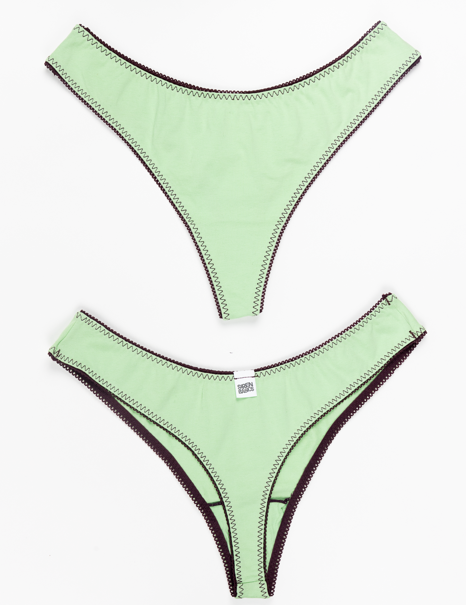 "Mint" Cotton Thong