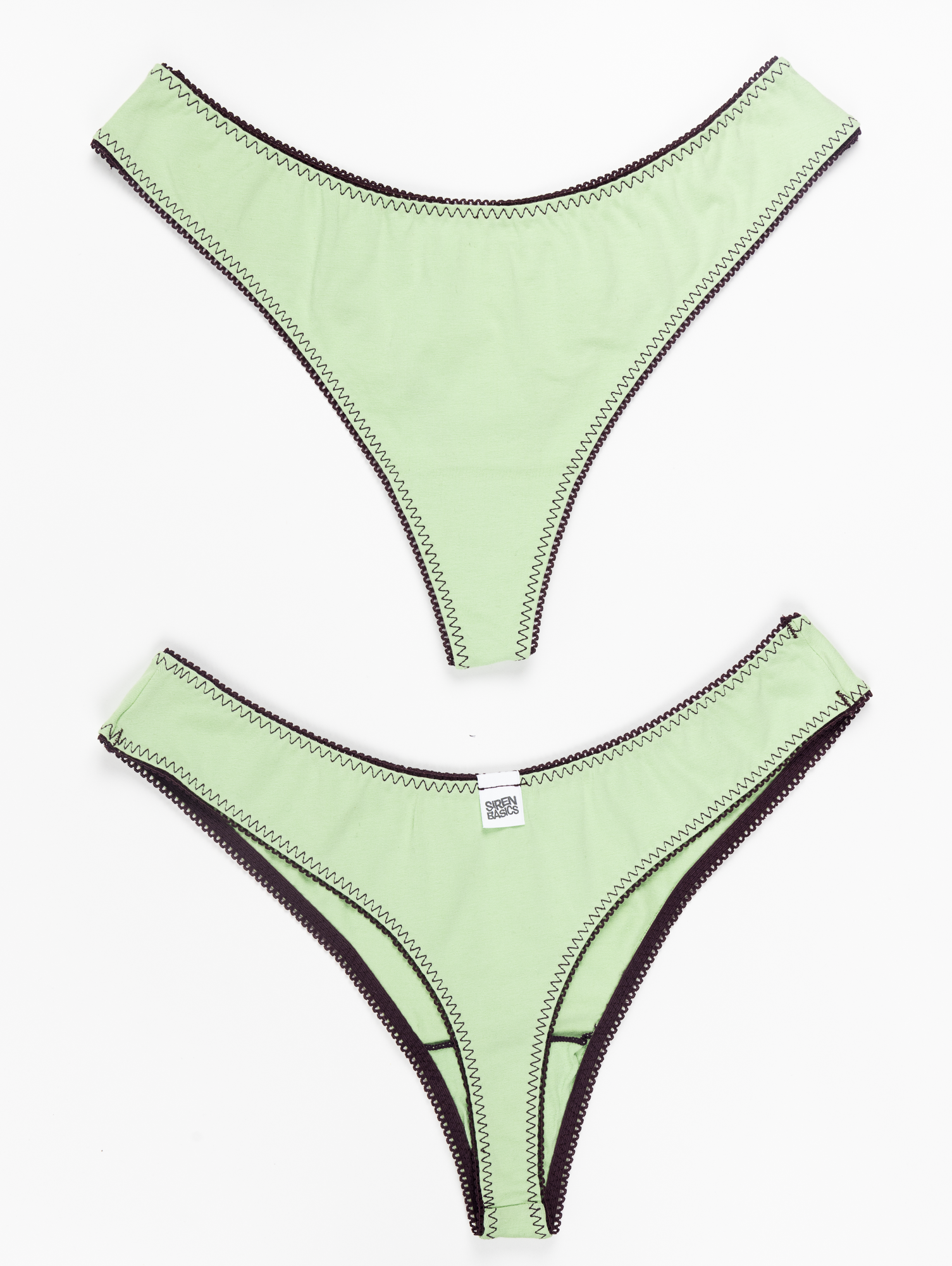 "Mint" Cotton Thong