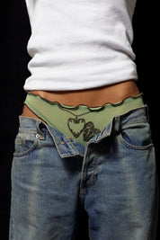 Love Locket Mesh Brief